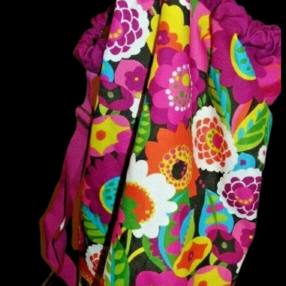 Vera Bradley Va Va Bloom Laundry Bag Adjustable Strap